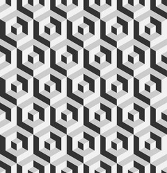 abstract 3d background of isometric hexagonal vector image