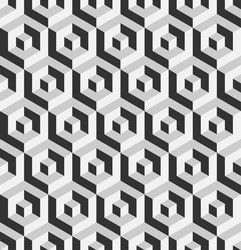 Abstract 3d background of isometric hexagonal vector