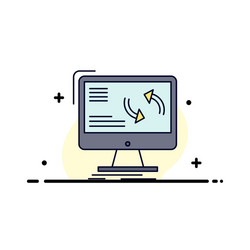 synchronization sync information data computer vector image