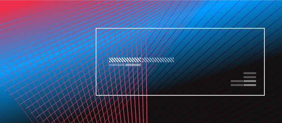 wave lines with blend effect on fluid gradient vector image