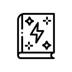 magic box icon thin linear style design isolated vector image