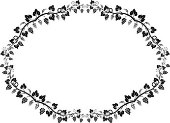 Oval frame with a meander Royalty Free Vector Image