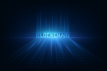 abstract circuit networking blockchain concept vector image