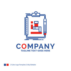 company name logo design for algorithm process vector image