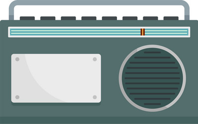 Fm am radio icon flat style vector