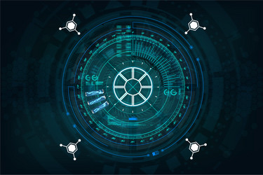 Futuristic HUD Interface - Data Display vector image