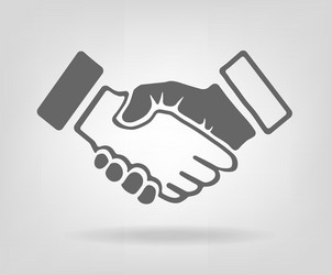 Handshake of business men Royalty Free Vector Image