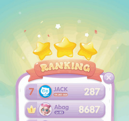 Level Button Game UI Pop-up Icons vector image