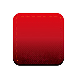 Red Line Button with Gradient vector image