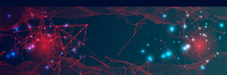 background with plexus effect futuristic vector image