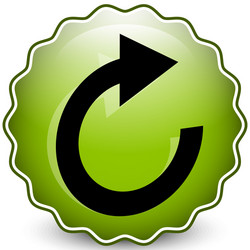 circular arrow icon revolve rotate iteration vector image