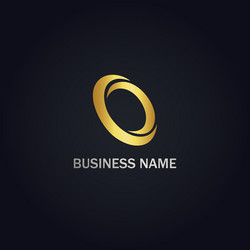 Luxury letter c logo template in gold color royal Vector Image
