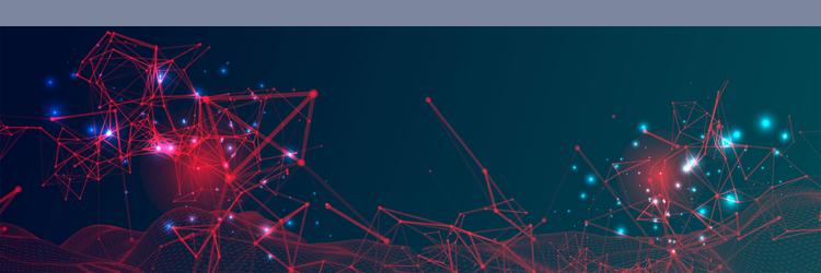 background with plexus effect futuristic vector image