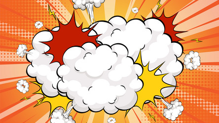 Dynamic Explosion with Colorful Burst vector image