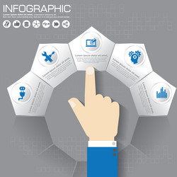 part report with logo and icons set vector image