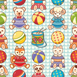 child toy seamless pattern design element vector image