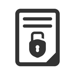 Gdpr file icon Royalty Free Vector Image - VectorStock