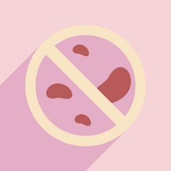 flat with shadow icon and mobile application petri vector image