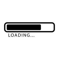 loading icon related for time simple design vector image