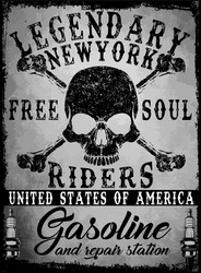 tee skull motorcycle graphic design Vector Image
