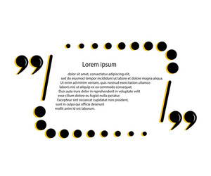 quote template framework for comments statements vector image
