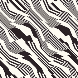 Abstract Glitch Zigzag Pattern vector image