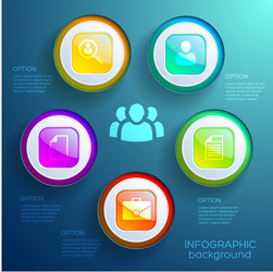 Infographic chart concept vector