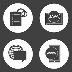 programming language vector image