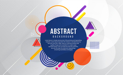abstract geometric dynamic colorful background vector image