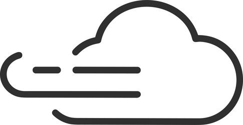 cloud storage icon symbol image of the hosting vector image
