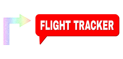 spectrum net gradient turn right icon and flight vector image