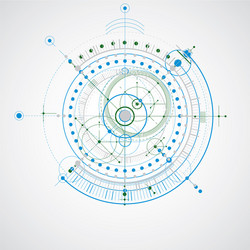 technical plan abstract engineering draft for use vector image