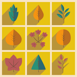 flat with shadow concept and mobile application vector image