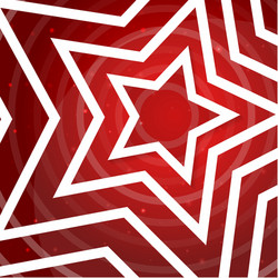 Paper star on red power background vector