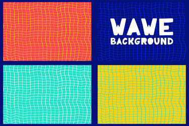 abstract geometric wave line pattern background vector image