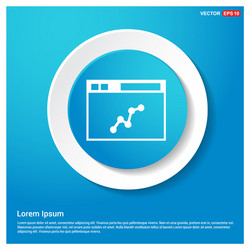 app window interface icon abstract blue web vector image