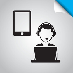 computer user design vector image