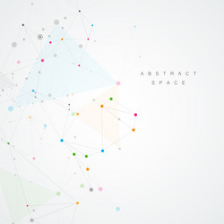 creative connection with points and lines vector image