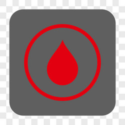 drop rounded square button vector image