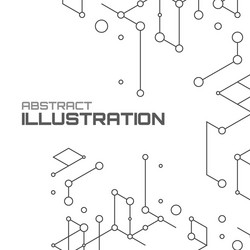 Geometric Network Lines vector image
