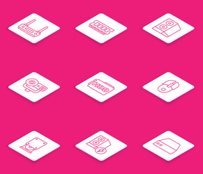 set line router and wi-fi signal ram random vector image