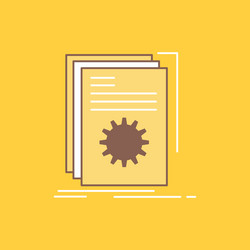 app build developer program script flat line vector image