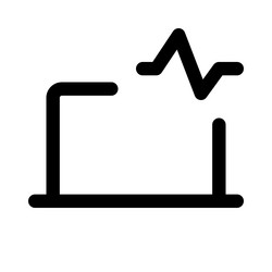 displaying analytics or content on desktop screen vector image