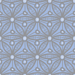 seamless pattern design with hexagonal lace motif vector image