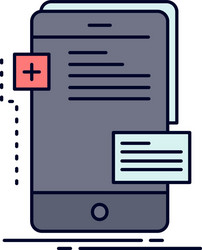 frontend interface mobile phone developer flat vector image