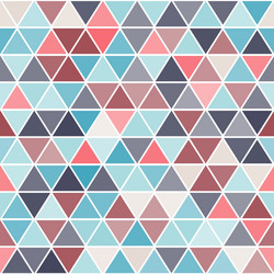 geometric seamless pattern with triangles vector image