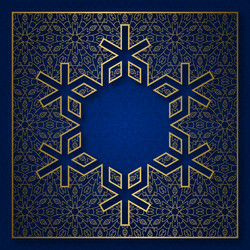 snowflake shape patterned background vector image
