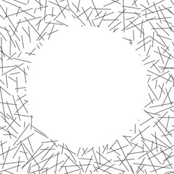 white circle lies on seamless pattern of random vector image