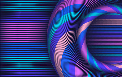 abstract colorful string lines background vector image
