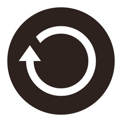 repeat sign reload icon refresh loading reset vector image